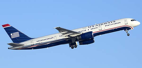 US Airways Boeing 757-2S7 N905AW, Phoenix Sky Harbor, December 22, 2014